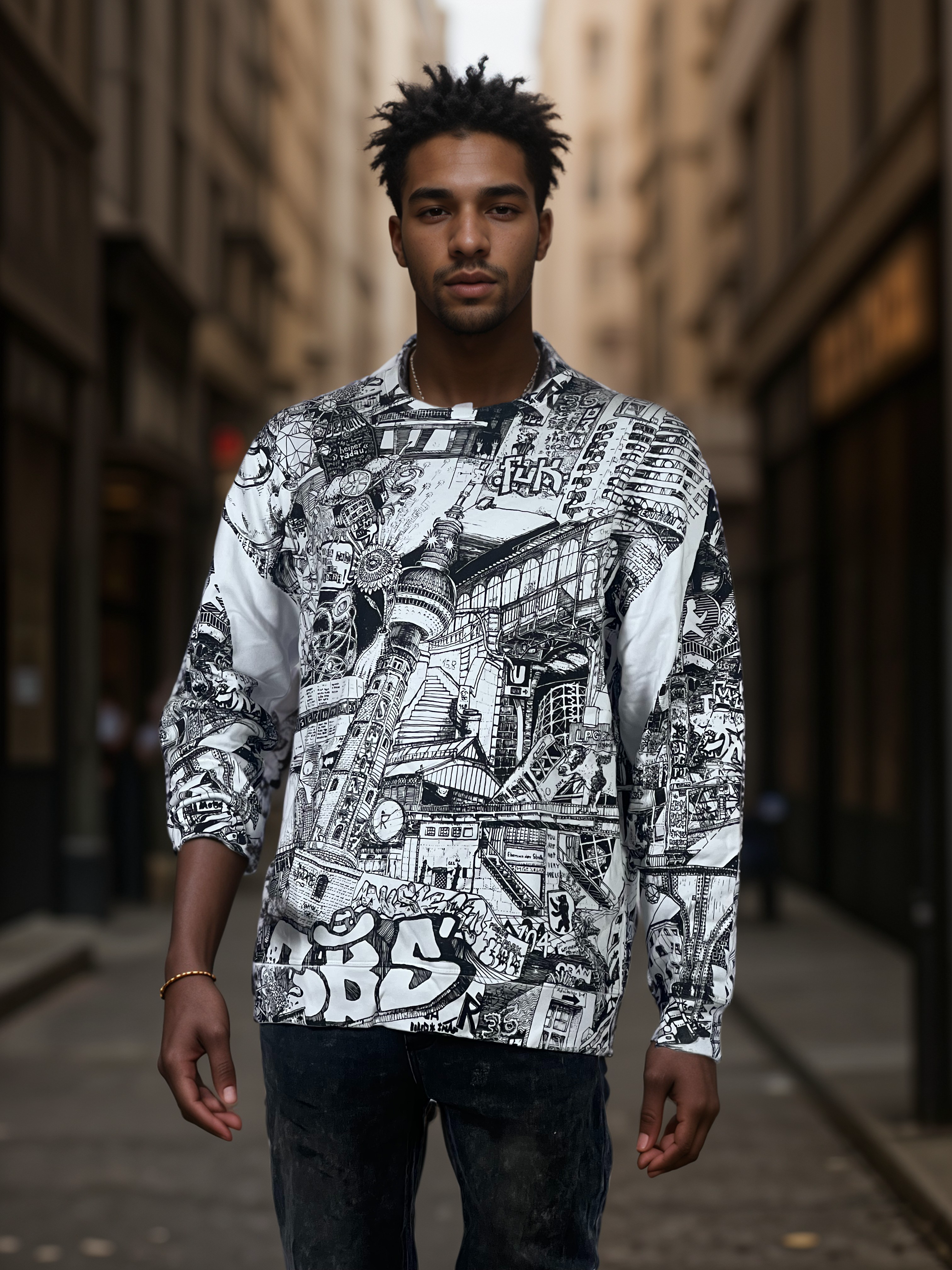 Sweat-shirt fait main à Berlin