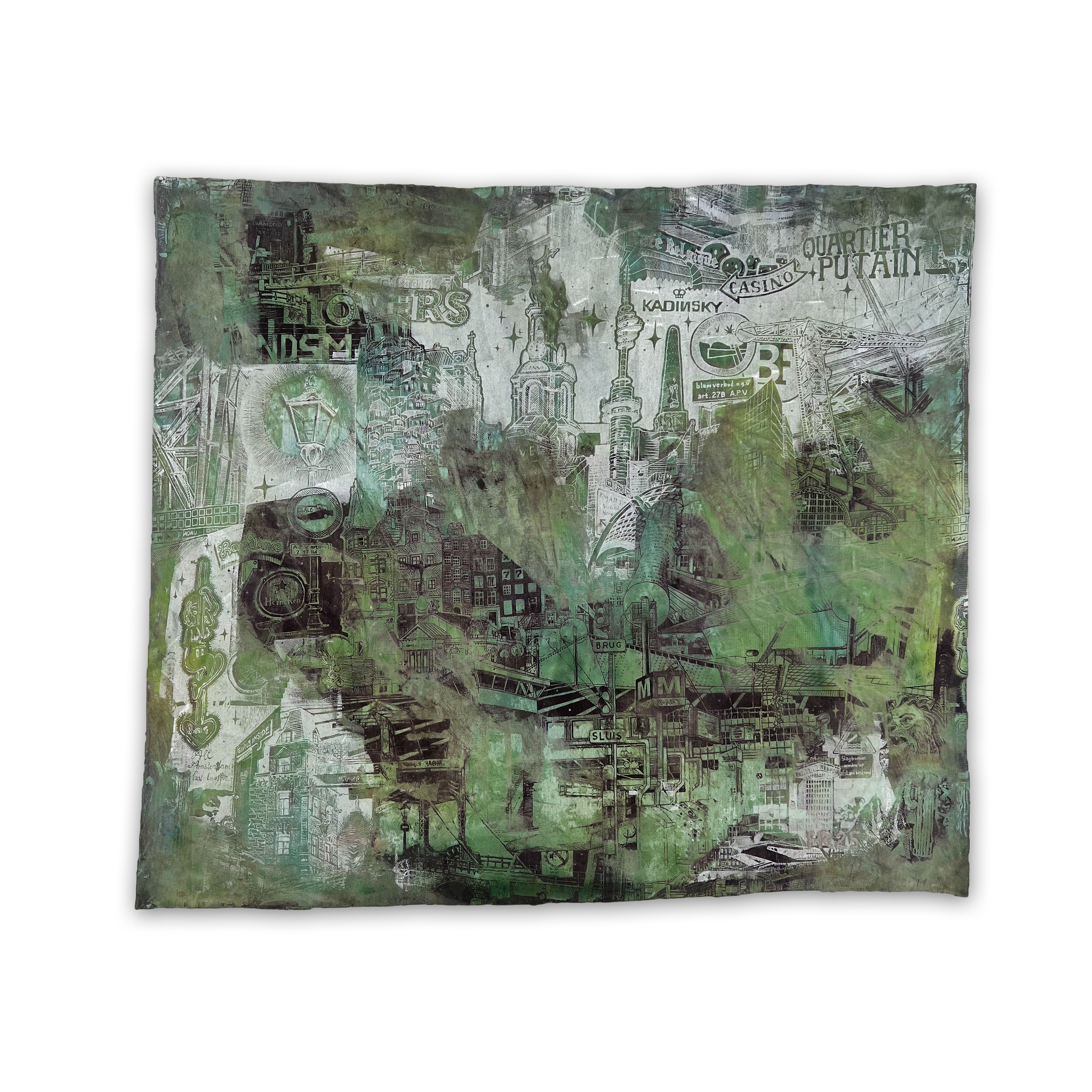 AMSTERDAM Unique Experimental Screenprint