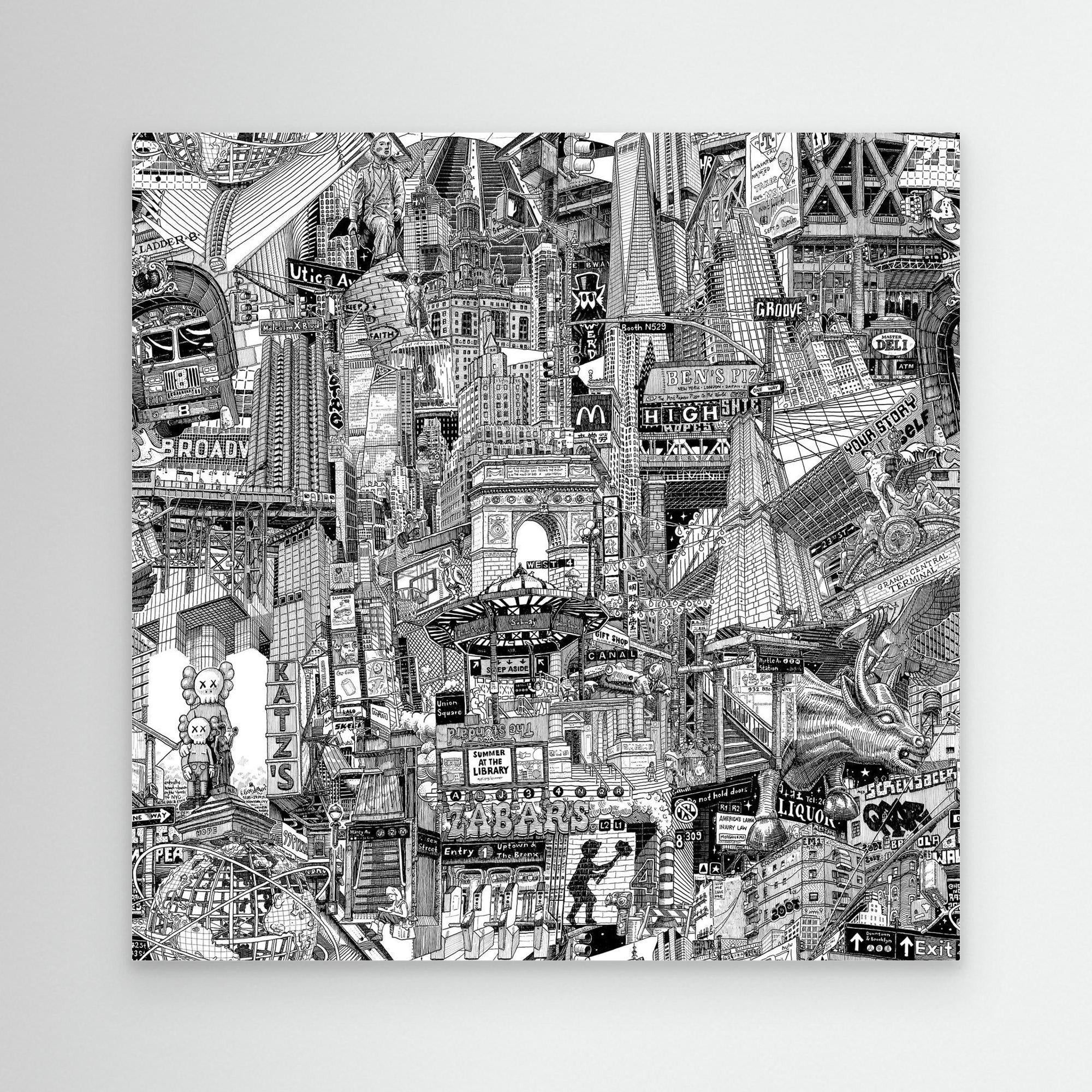 New York City Canvas – Hand-Drawn Live on the Streets