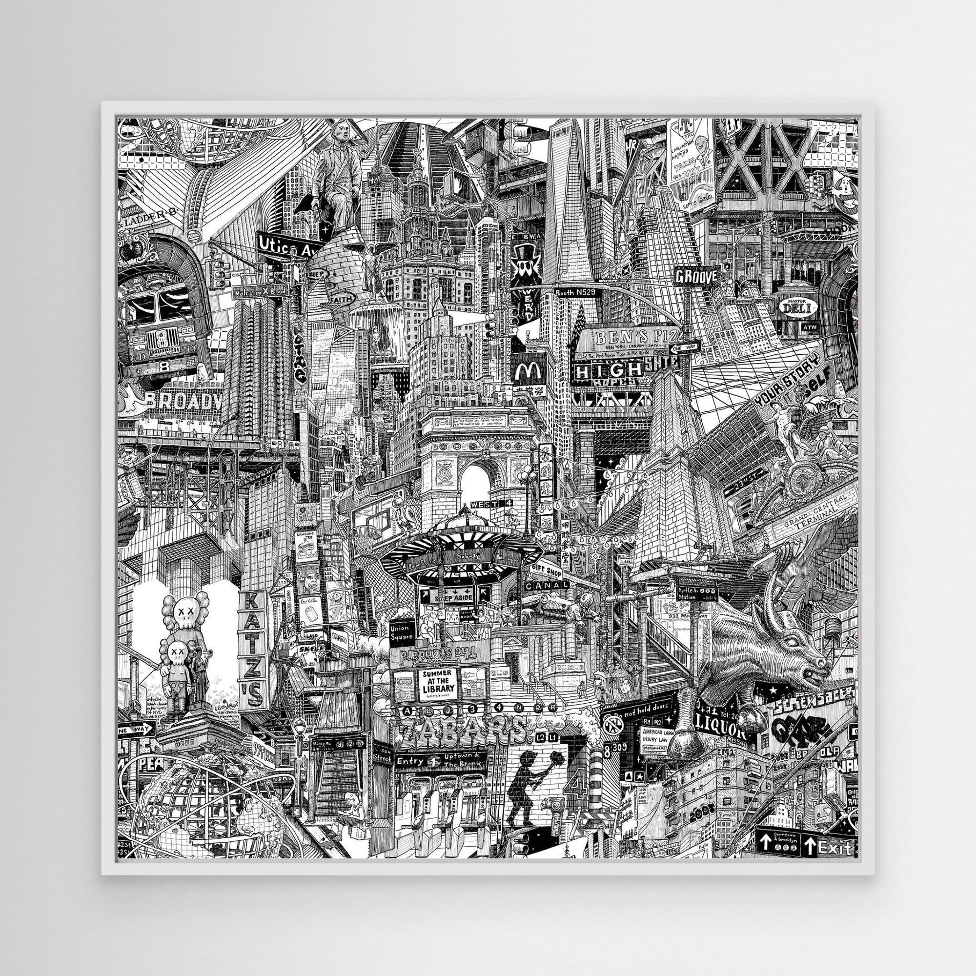 New York City Canvas – Hand-Drawn Live on the Streets