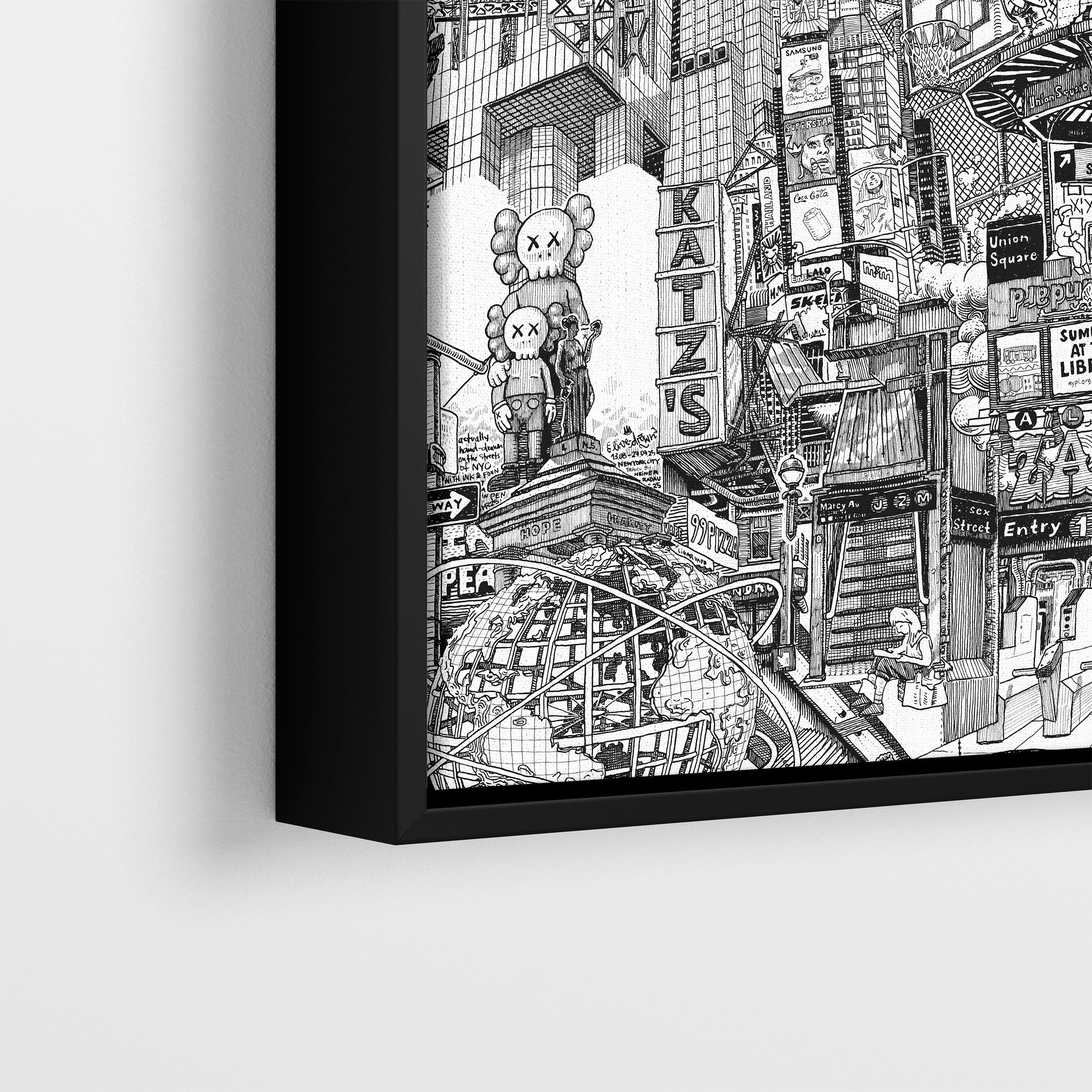 New York City Canvas – Hand-Drawn Live on the Streets