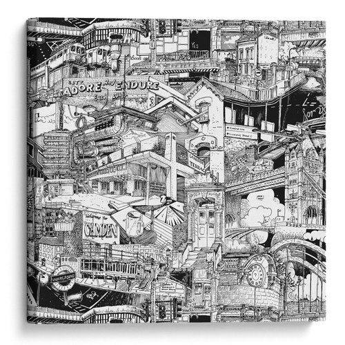 The finished artwork – London