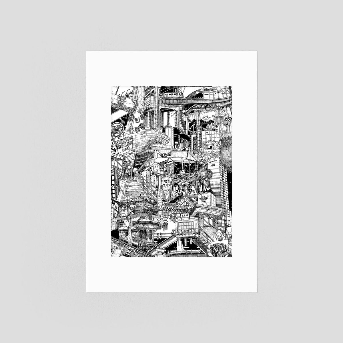SEOUL Fine Art Poster Vertical