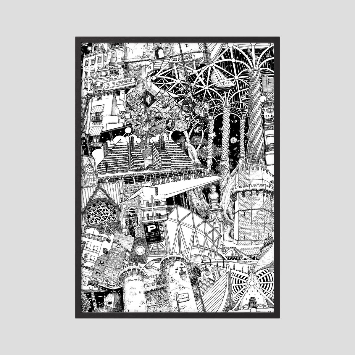VALENCIA Fine Art Poster Vertical