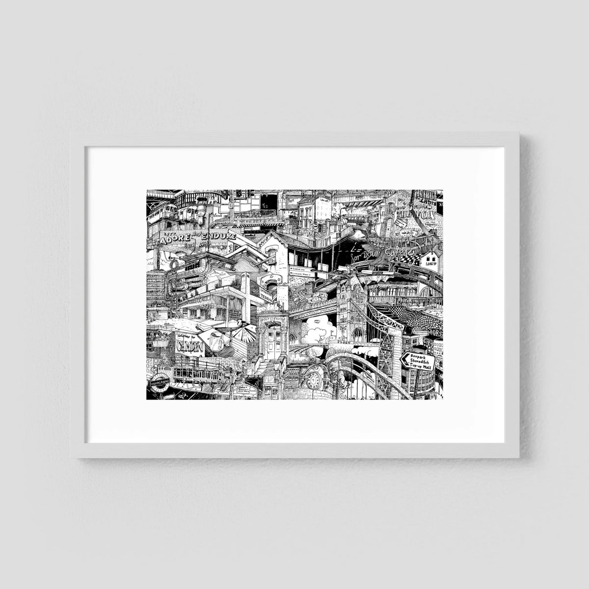 LONDON Fine Art Poster Horizontal