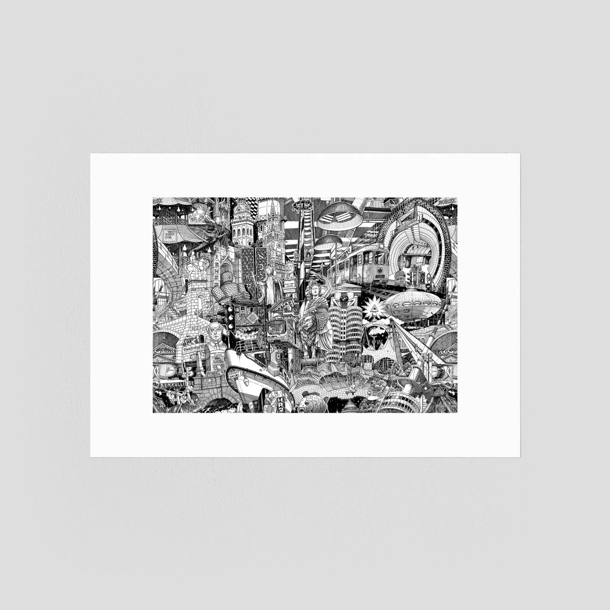 MÜNCHEN Fine Art Poster Horizontal