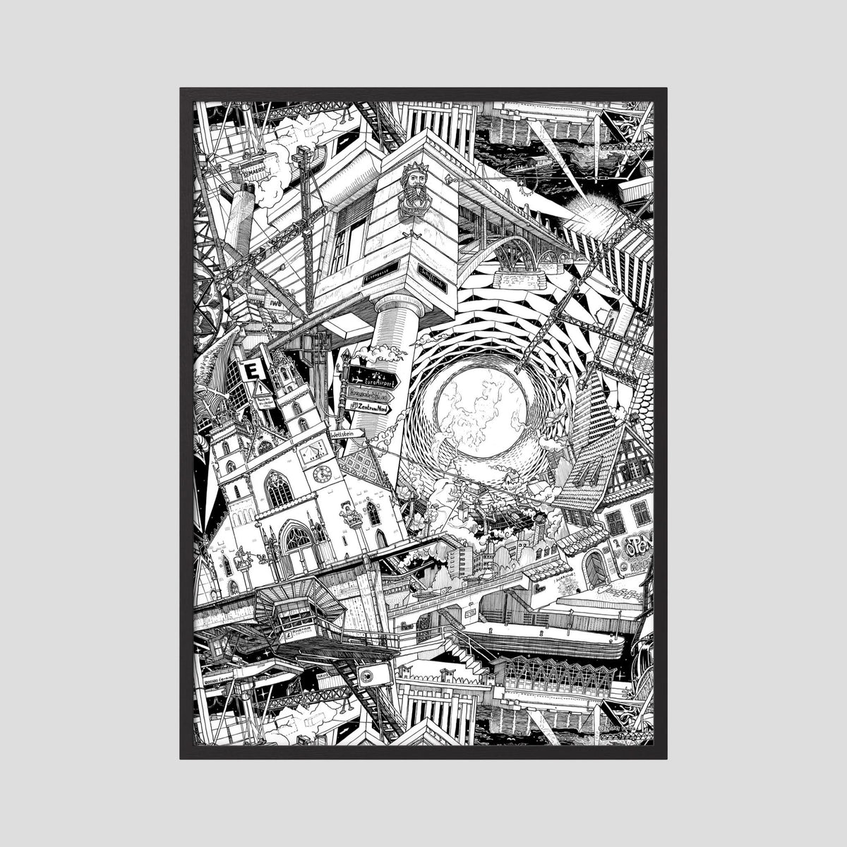 BASEL Fine Art Poster Vertical