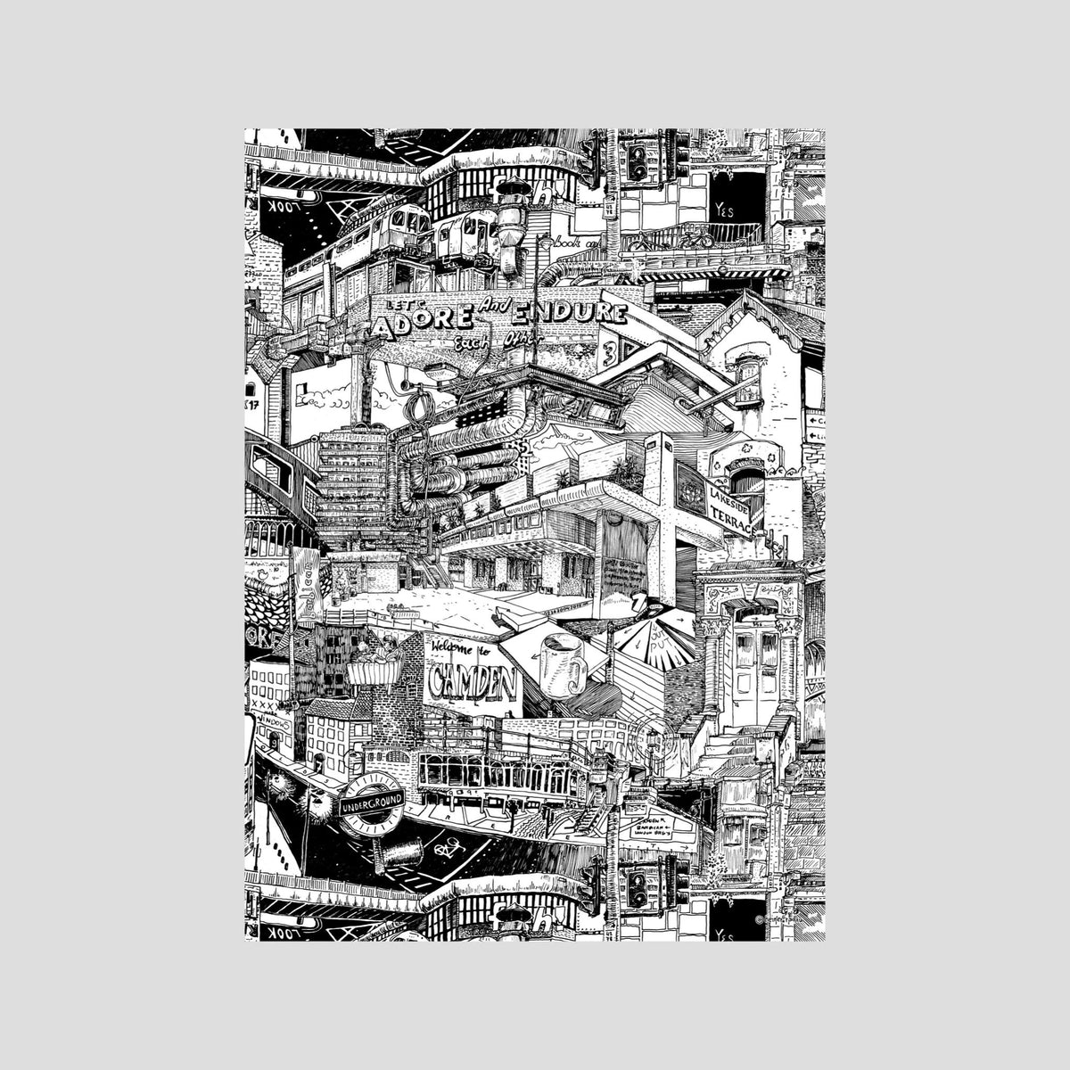 LONDON Fine Art Poster Vertical