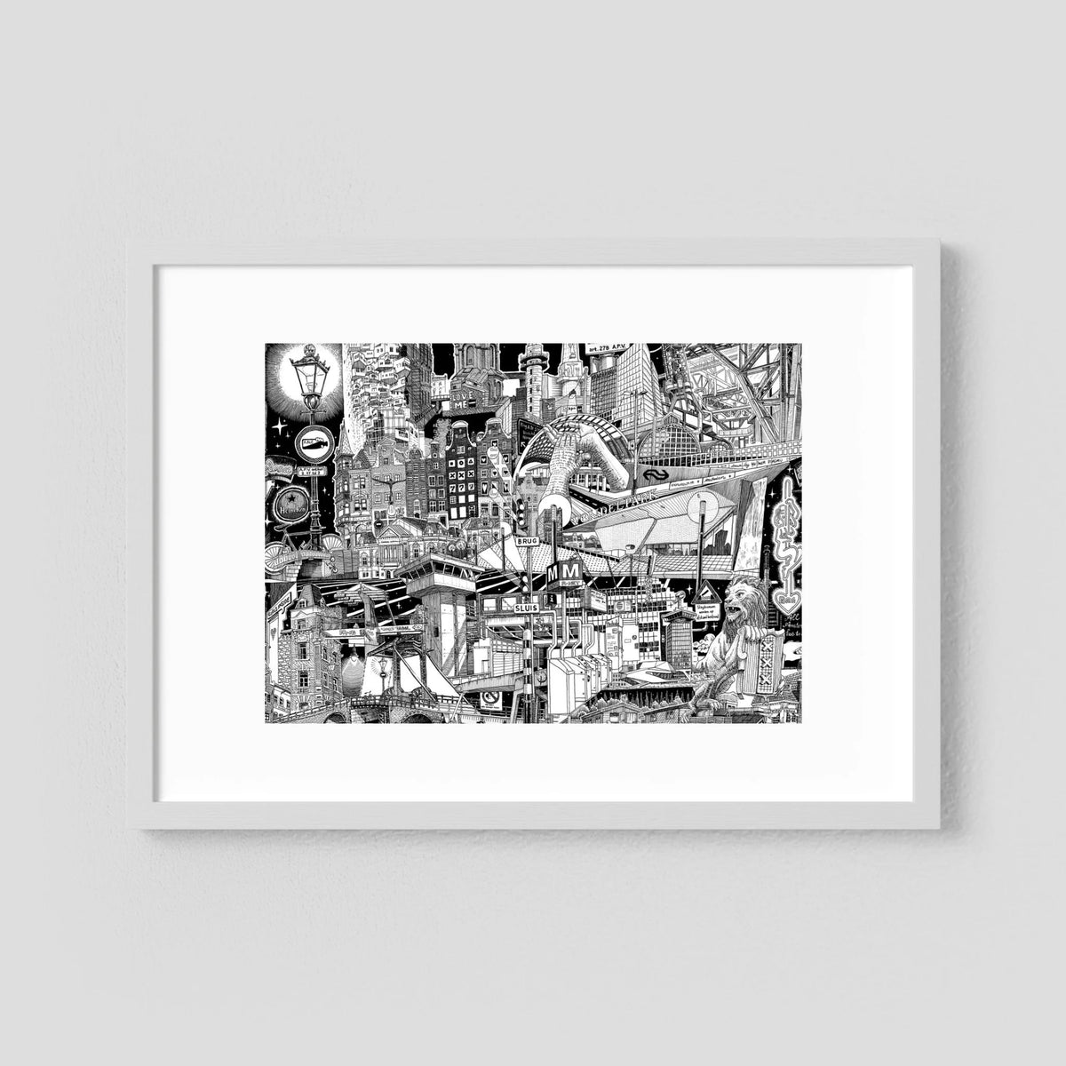 AMSTERDAM Fine Art Poster Horizontal