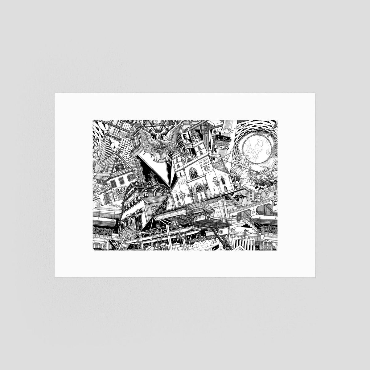 BASEL Fine Art Poster Horizontal