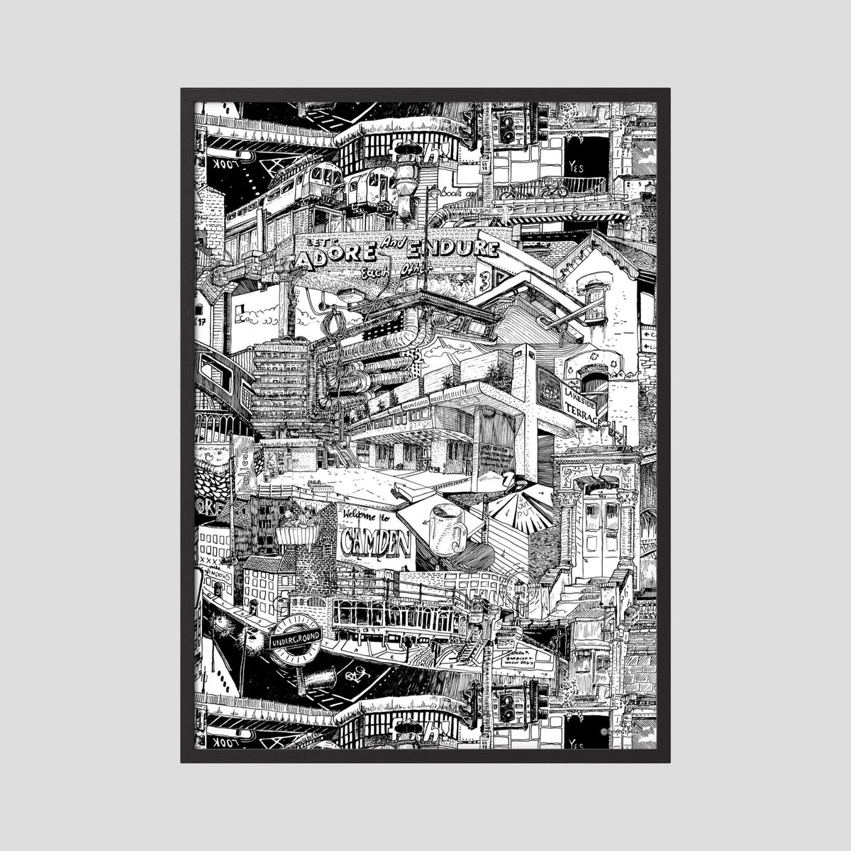 LONDON Fine Art Poster Vertical