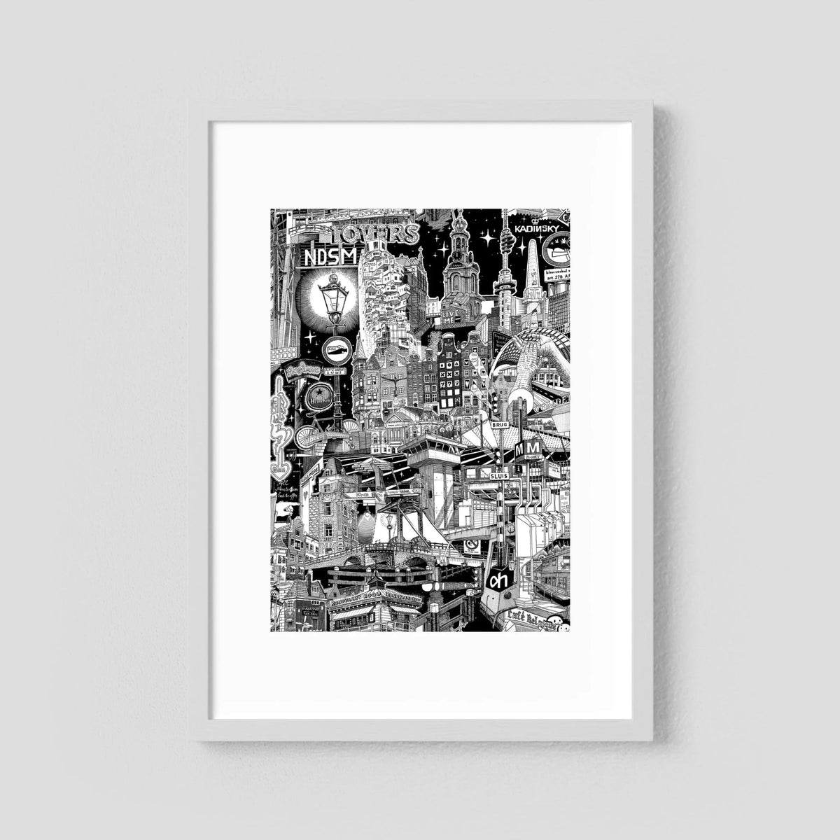 AMSTERDAM Fine Art Poster Vertical