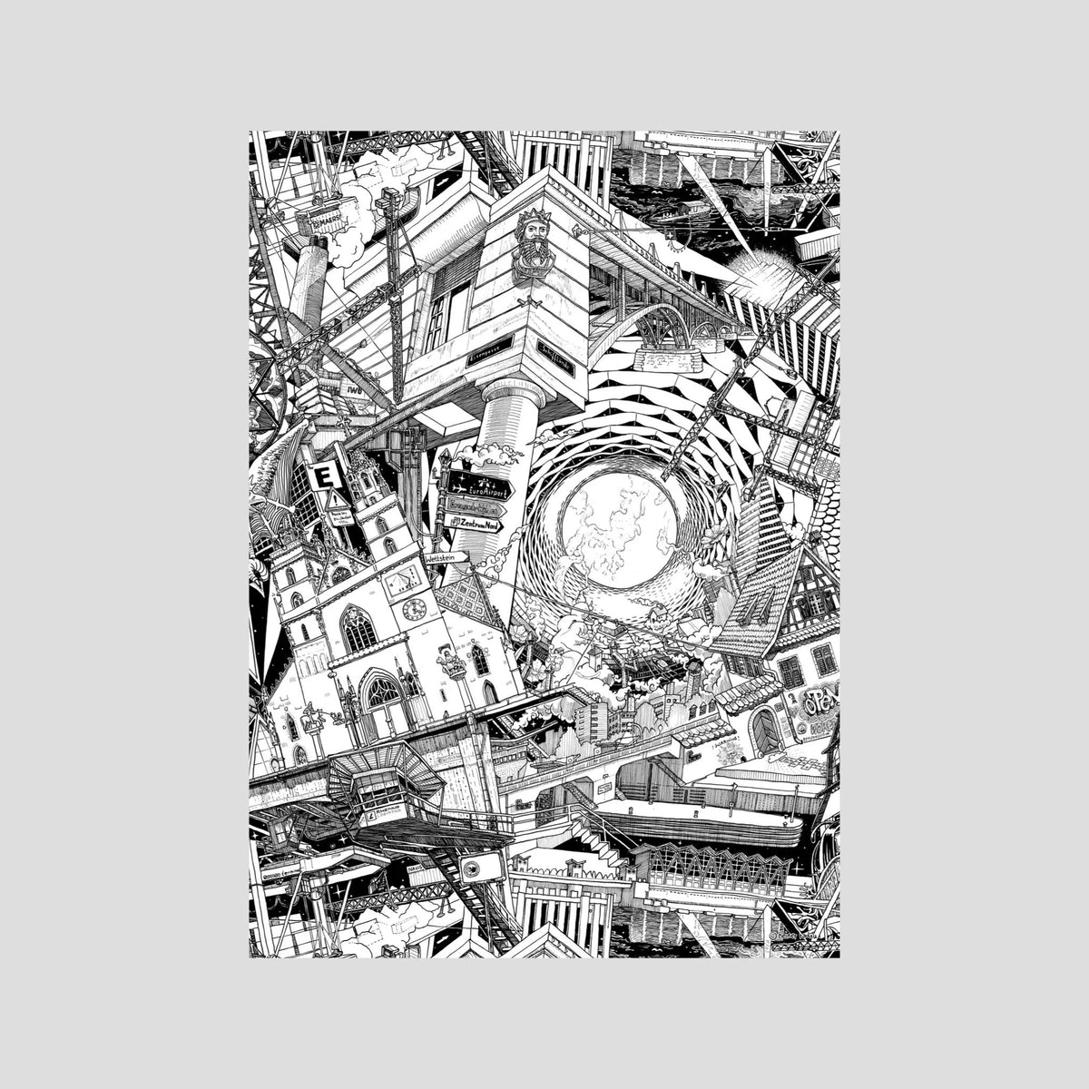 BASEL Fine Art Poster Vertical
