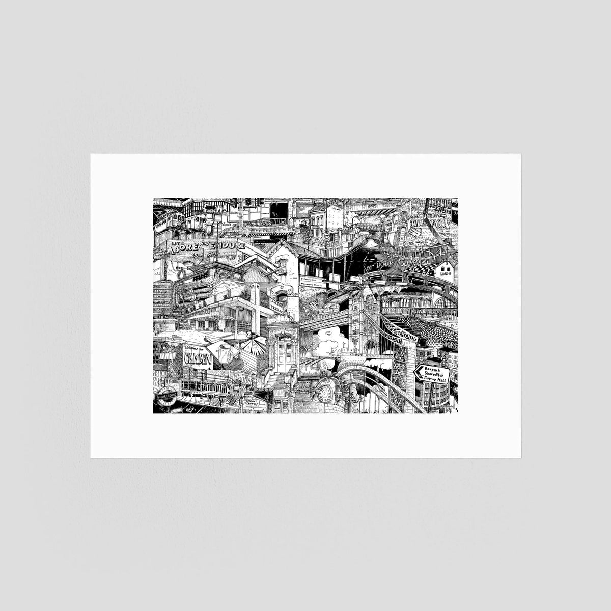 LONDON Fine Art Poster Horizontal