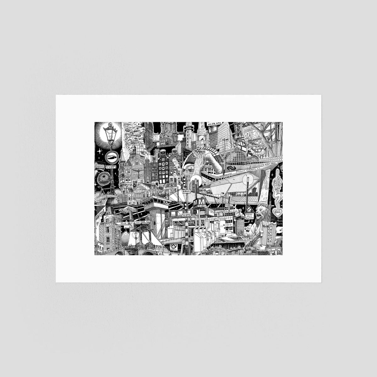 AMSTERDAM Fine Art Poster Horizontal