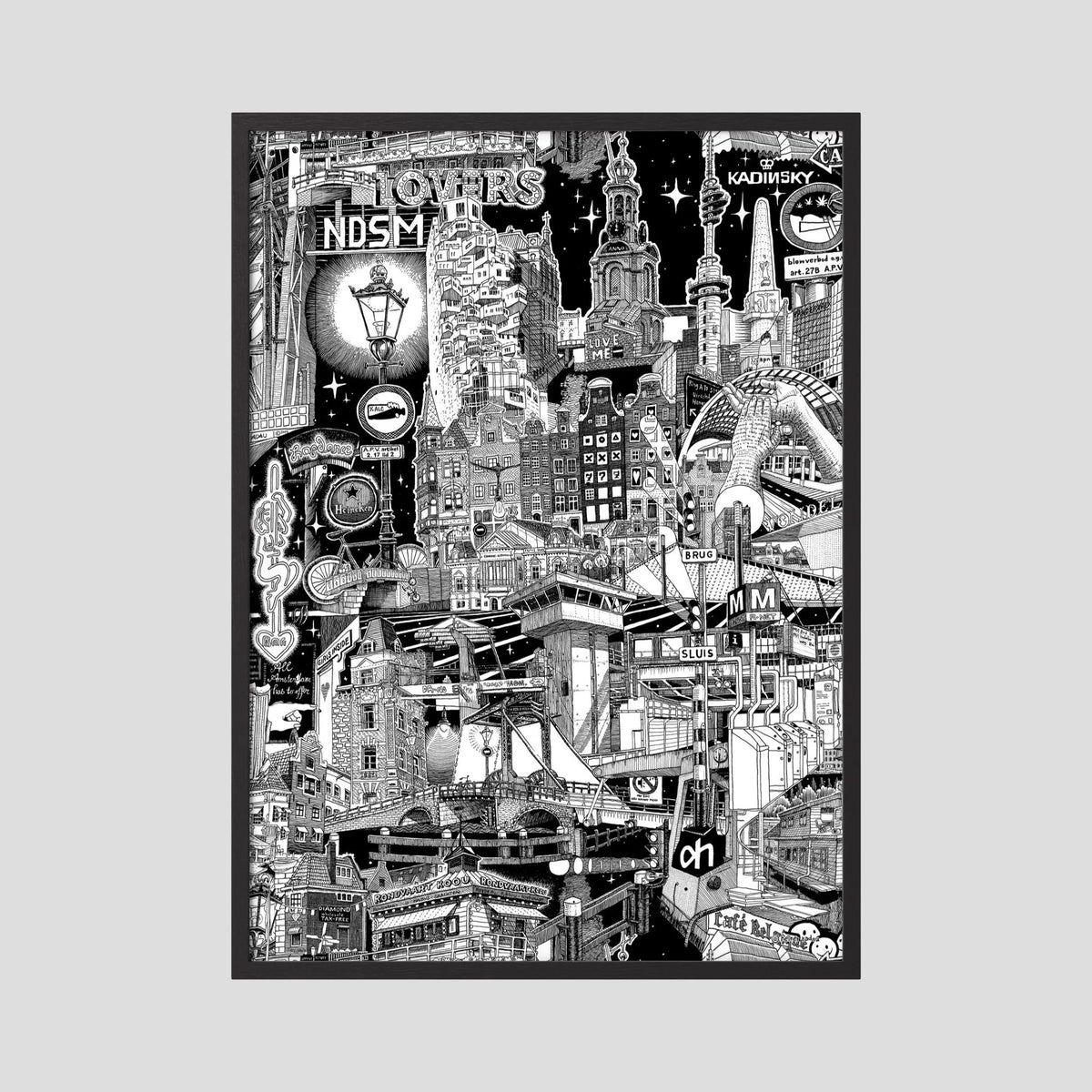AMSTERDAM Fine Art Poster Vertical