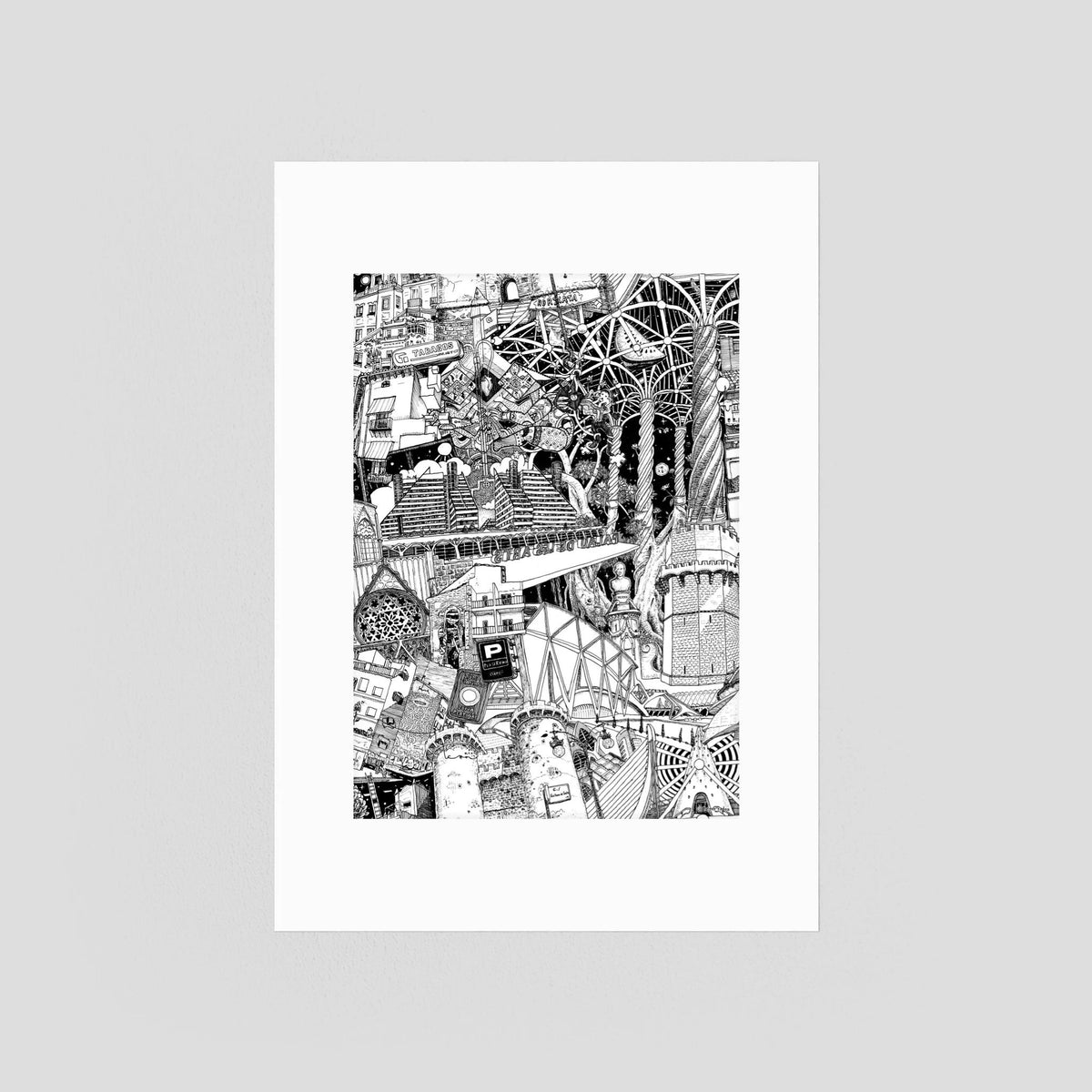 VALENCIA Fine Art Poster Vertical