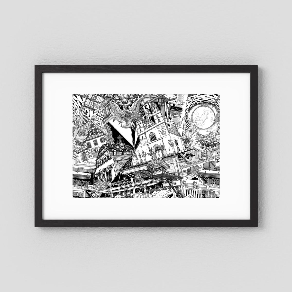 BASEL Fine Art Poster Horizontal