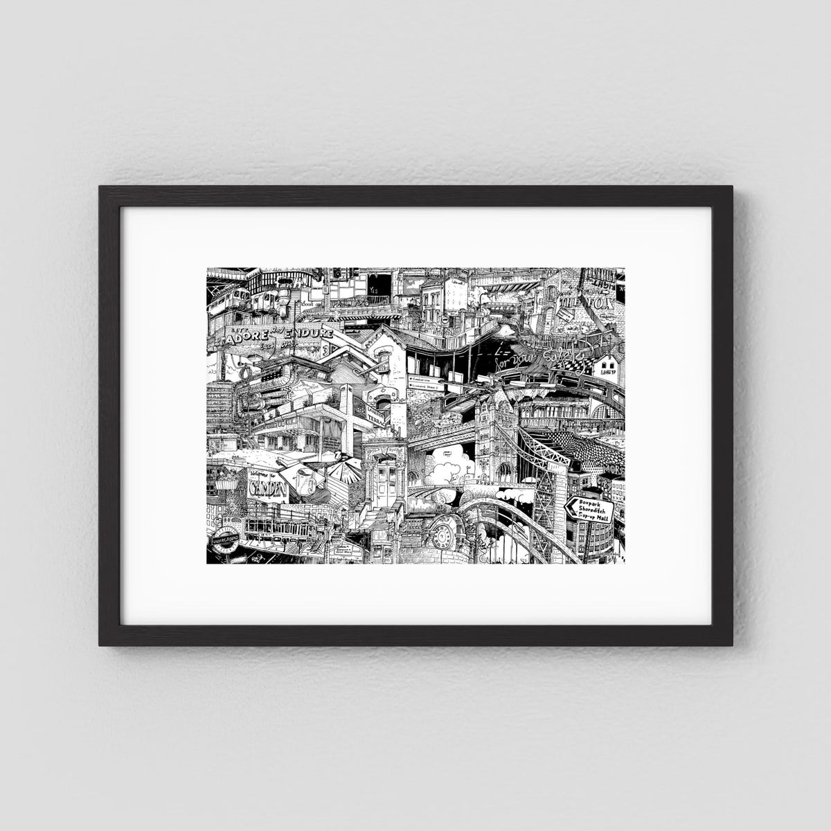 LONDON Fine Art Poster Horizontal