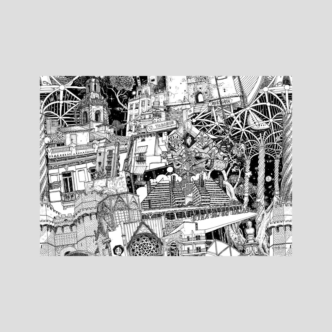 VALENCIA Fine Art Poster Horizontal