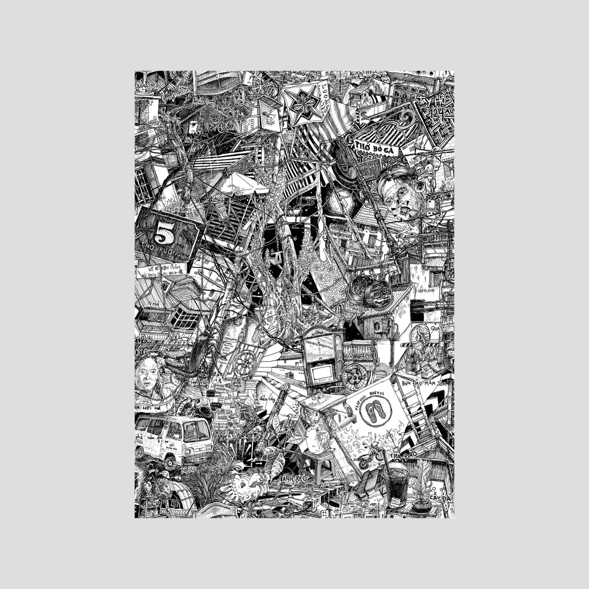HANOI Fine Art Poster Vertical