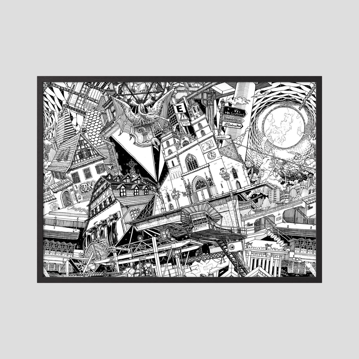 BASEL Fine Art Poster Horizontal