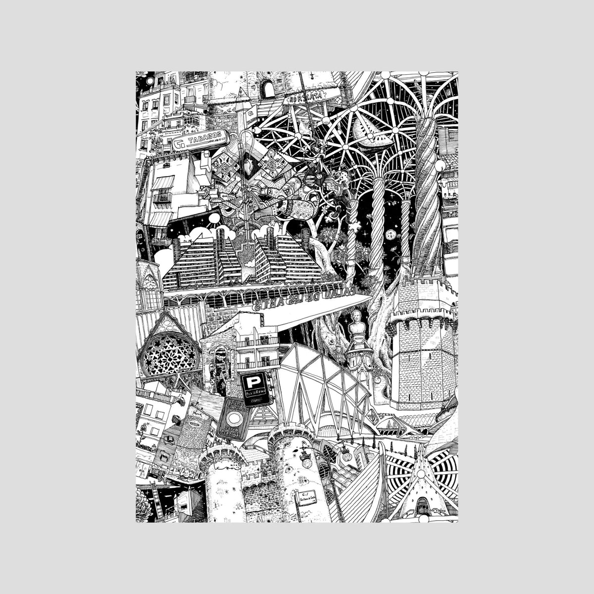 VALENCIA Fine Art Poster Vertical