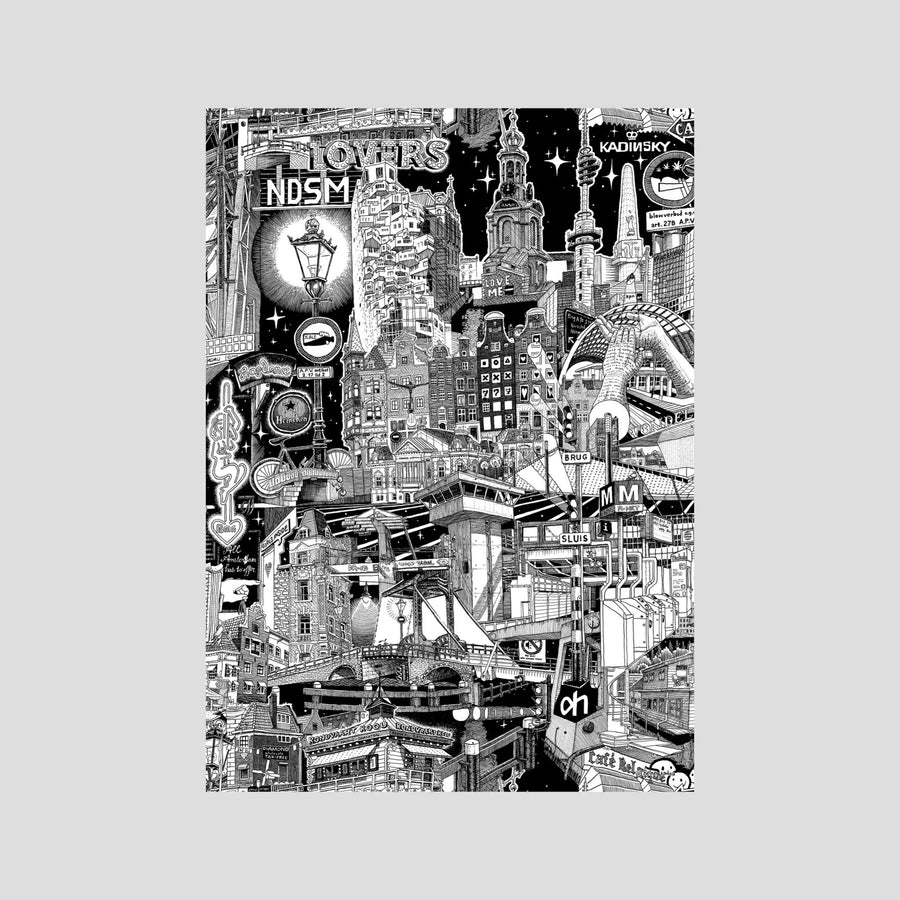 AMSTERDAM Fine Art Poster Vertical