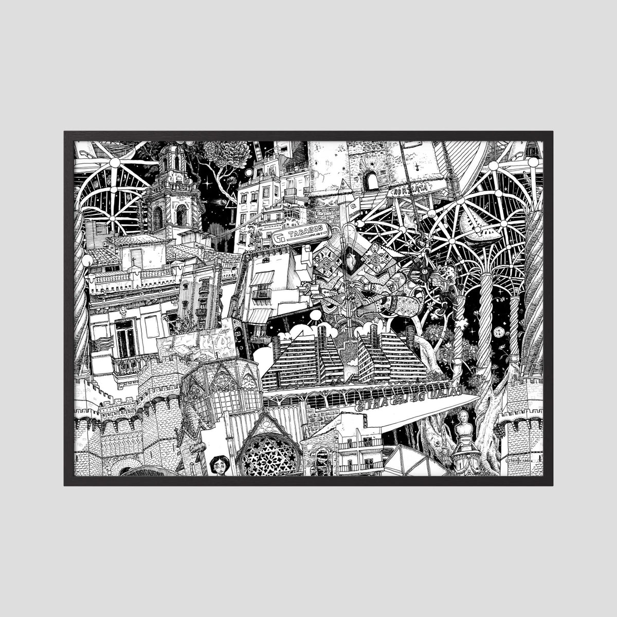 VALENCIA Fine Art Poster Horizontal