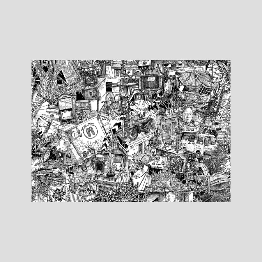 HANOI Fine Art Poster Horizontal