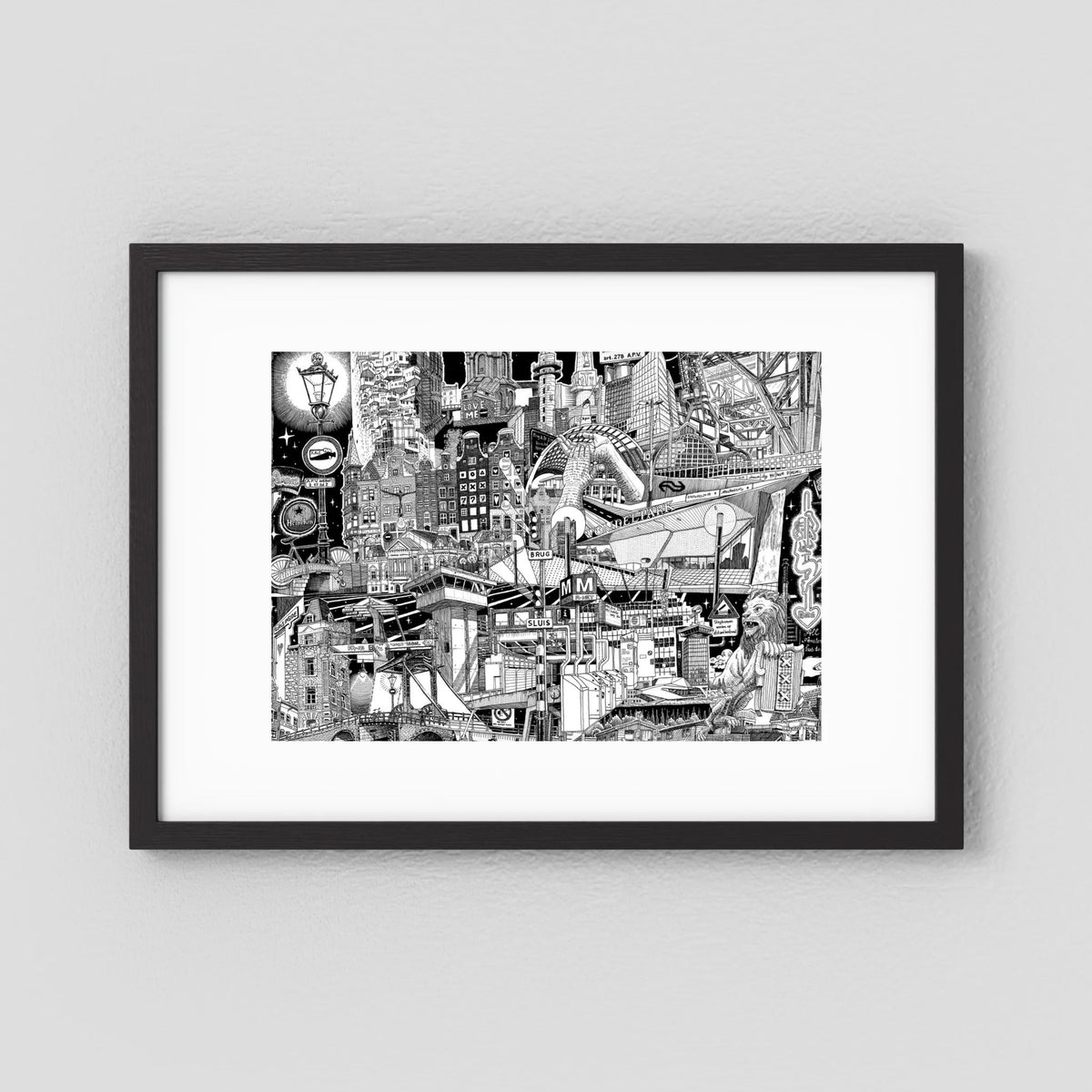 AMSTERDAM Fine Art Poster Horizontal