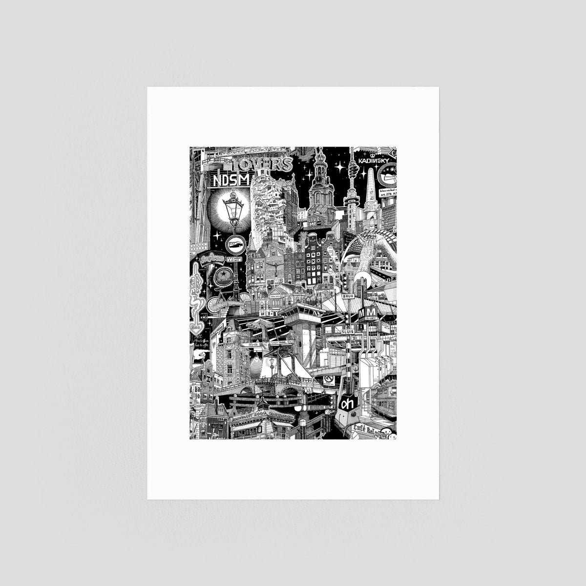 AMSTERDAM Fine Art Poster Vertical