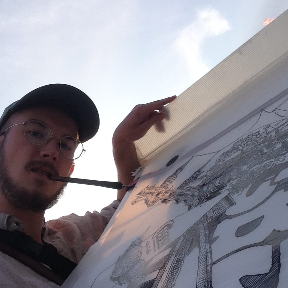 Berlin – drawing where I grew up – Heiner Radau, Travel & Draw Berlin