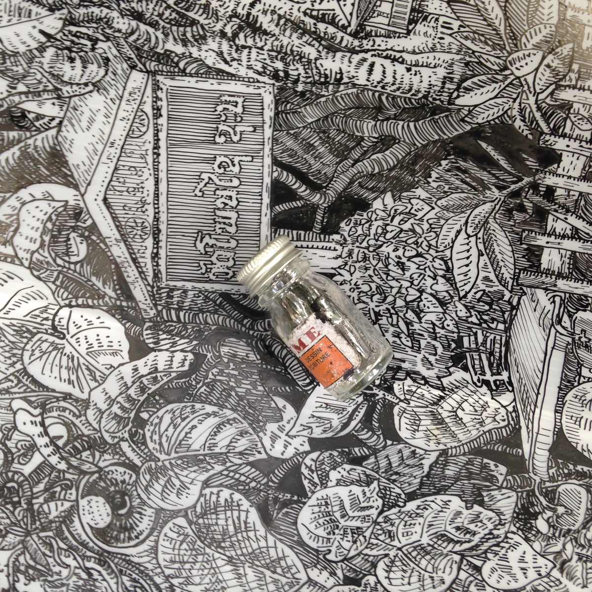 Jungle leaves and a bottle of ink, Laos – Heiner Radau, Travel & Draw Luang Prabang