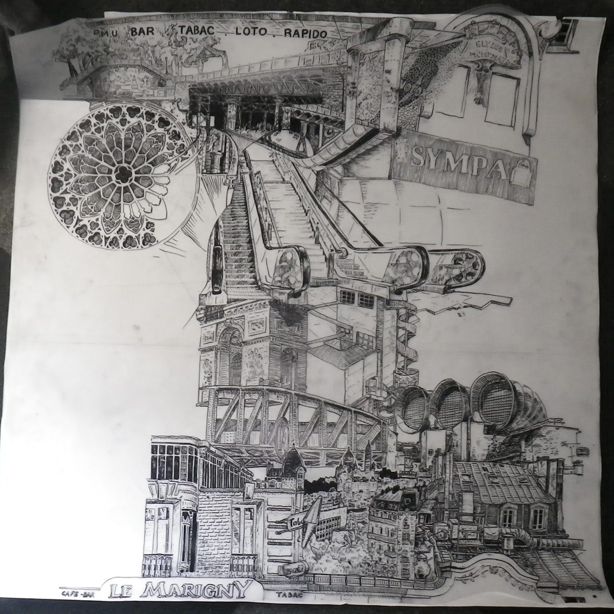 Paris – line by line – Heiner Radau, Travel & Draw Paris